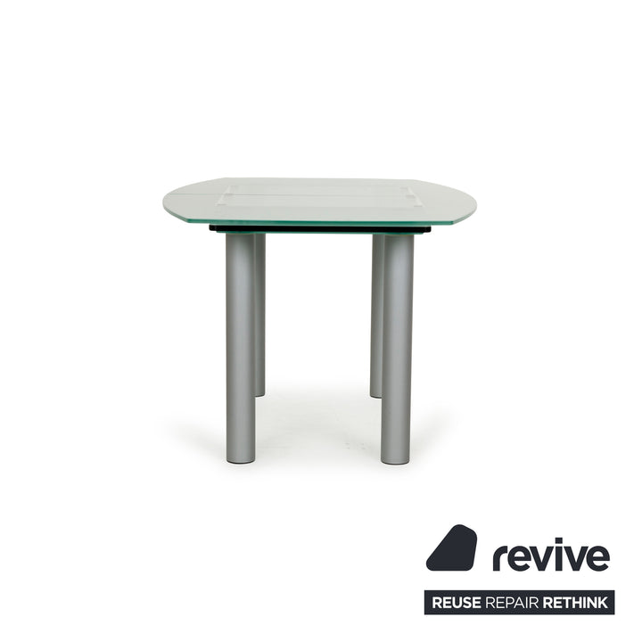 Table à manger en verre Pescara de Völker Design Gris Salle à manger