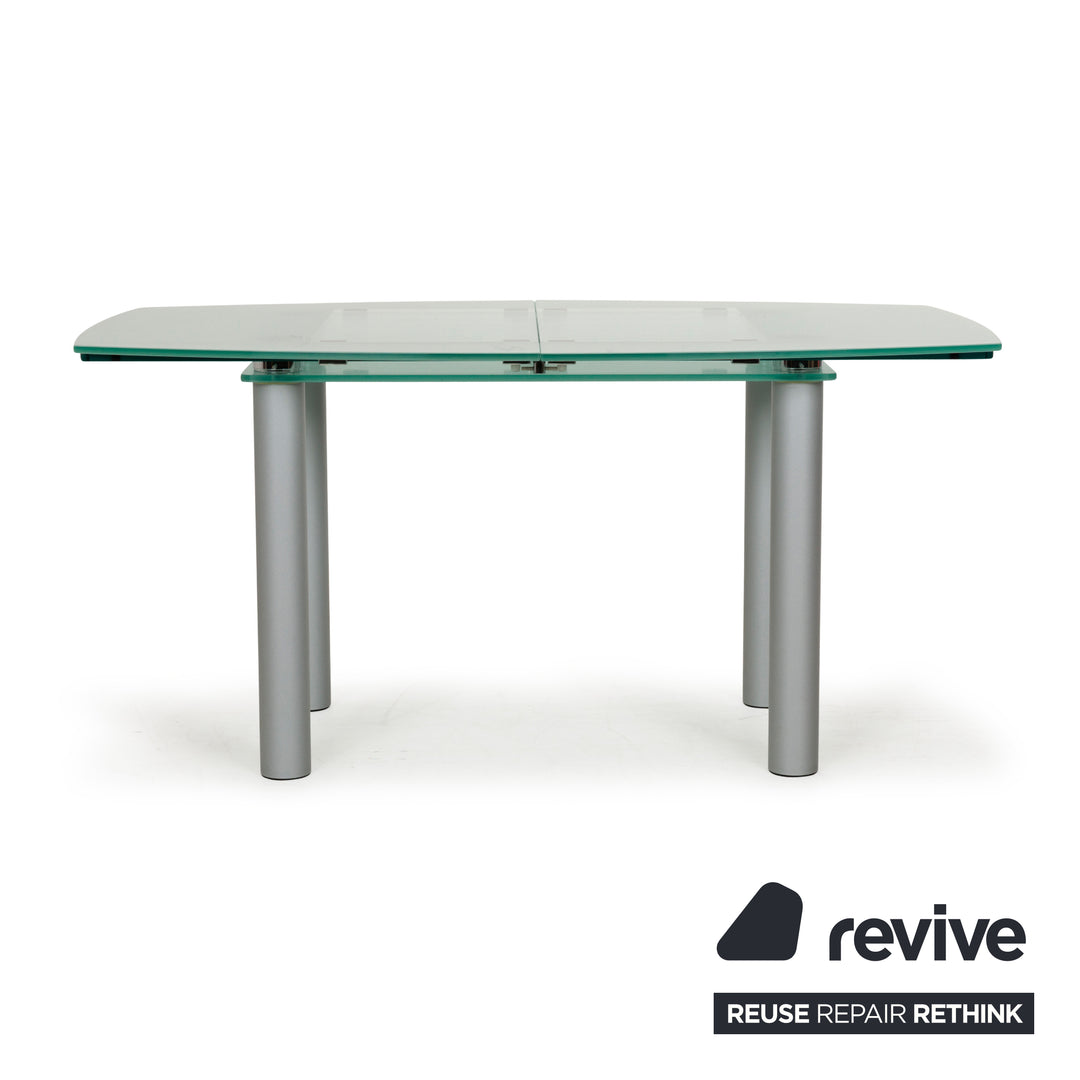 Table à manger en verre Pescara de Völker Design Gris Salle à manger