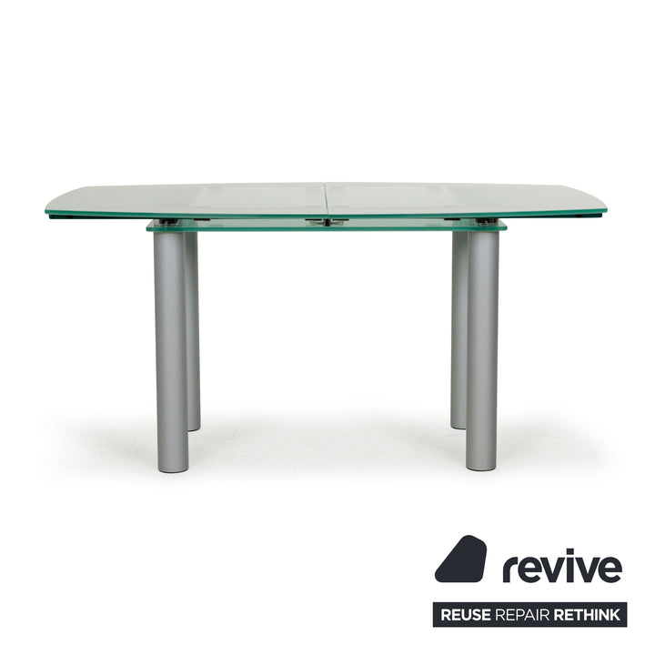 Table à manger en verre Pescara de Völker Design Gris Salle à manger