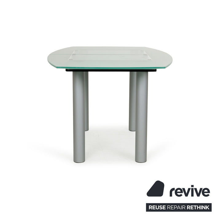 Table à manger en verre Pescara de Völker Design Gris Salle à manger
