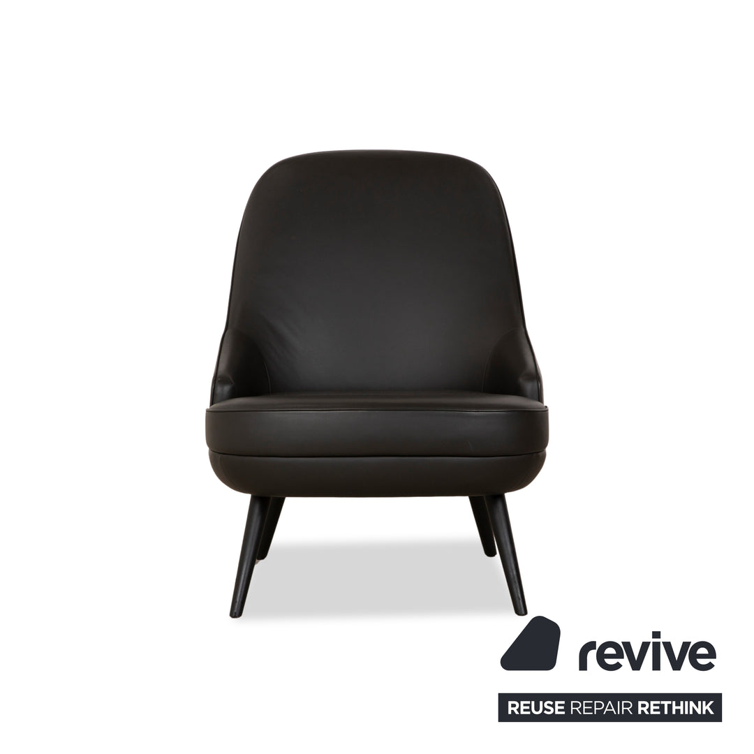 Walter Knoll 375 Leather Armchair Anthracite