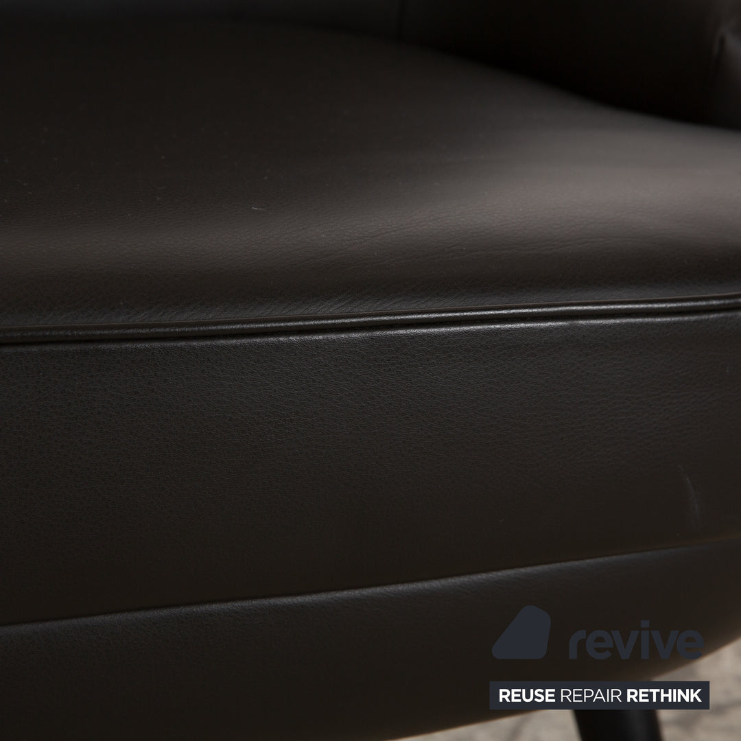 Walter Knoll 375 Leather Armchair Anthracite