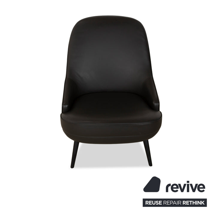 Fauteuil en cuir Walter Knoll 375 anthracite