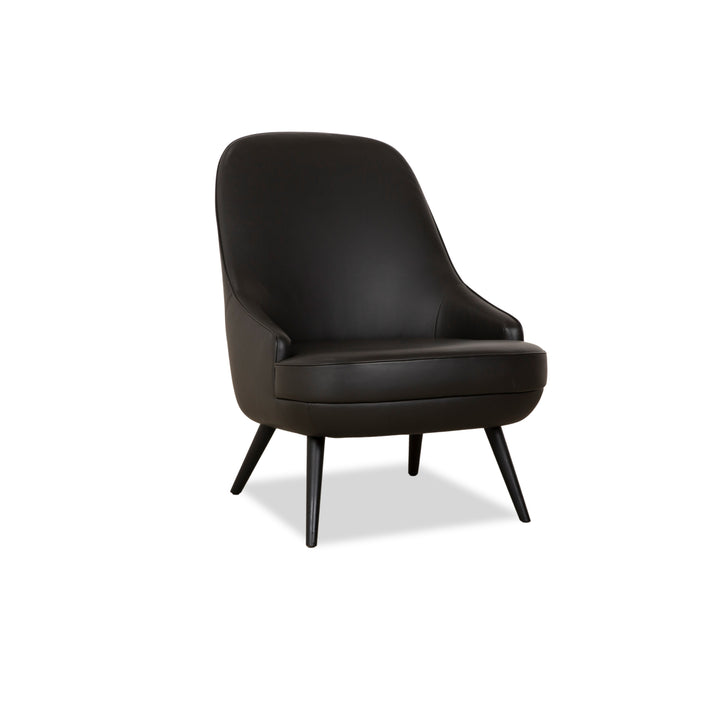 Fauteuil en cuir Walter Knoll 375 anthracite