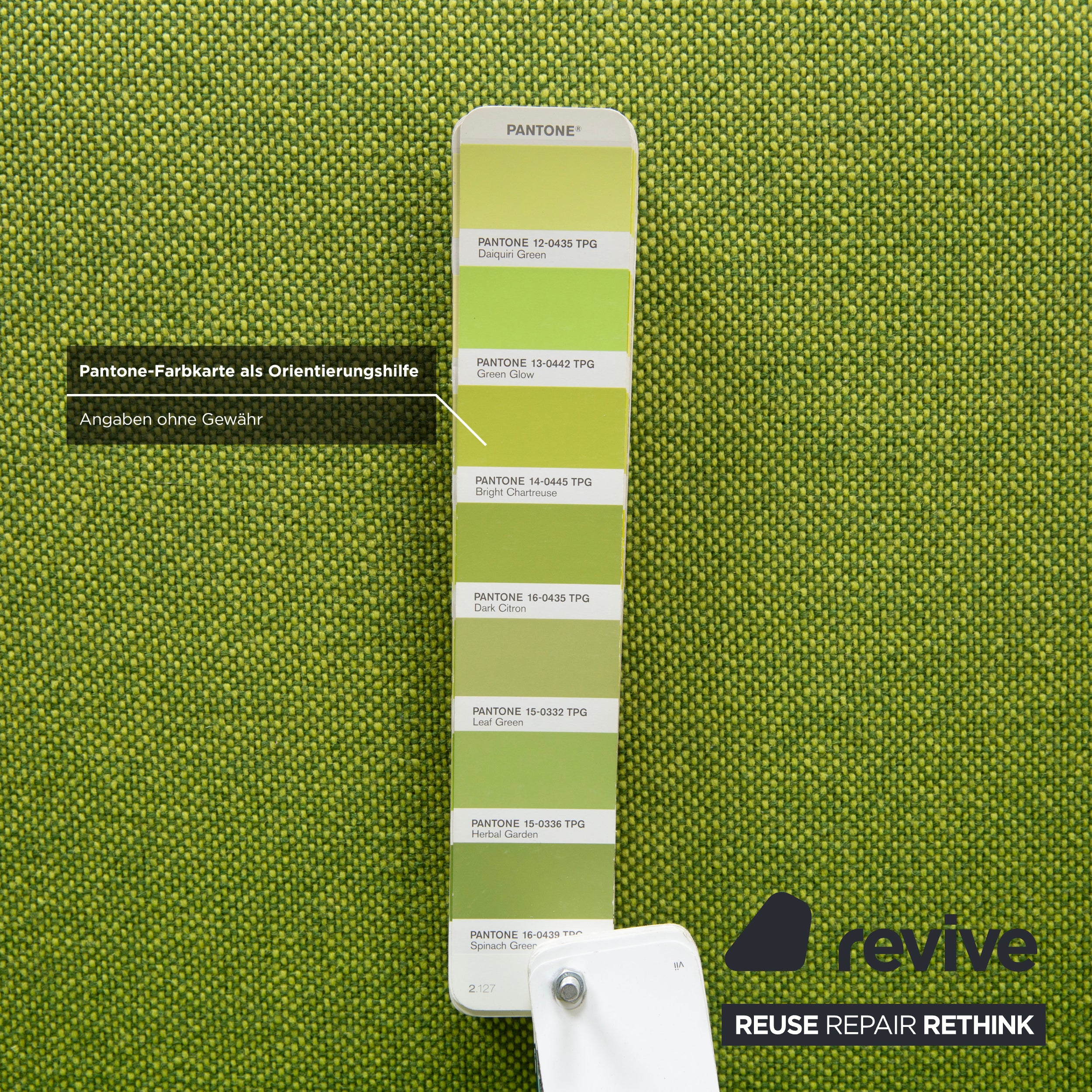 Walter Knoll Bao Stoff Leder Sessel Grün Braun Drehfunktion