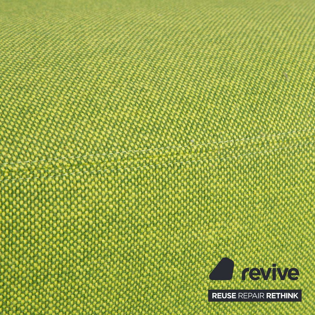 Walter Knoll Bao Stoff Leder Sessel Grün Braun Drehfunktion