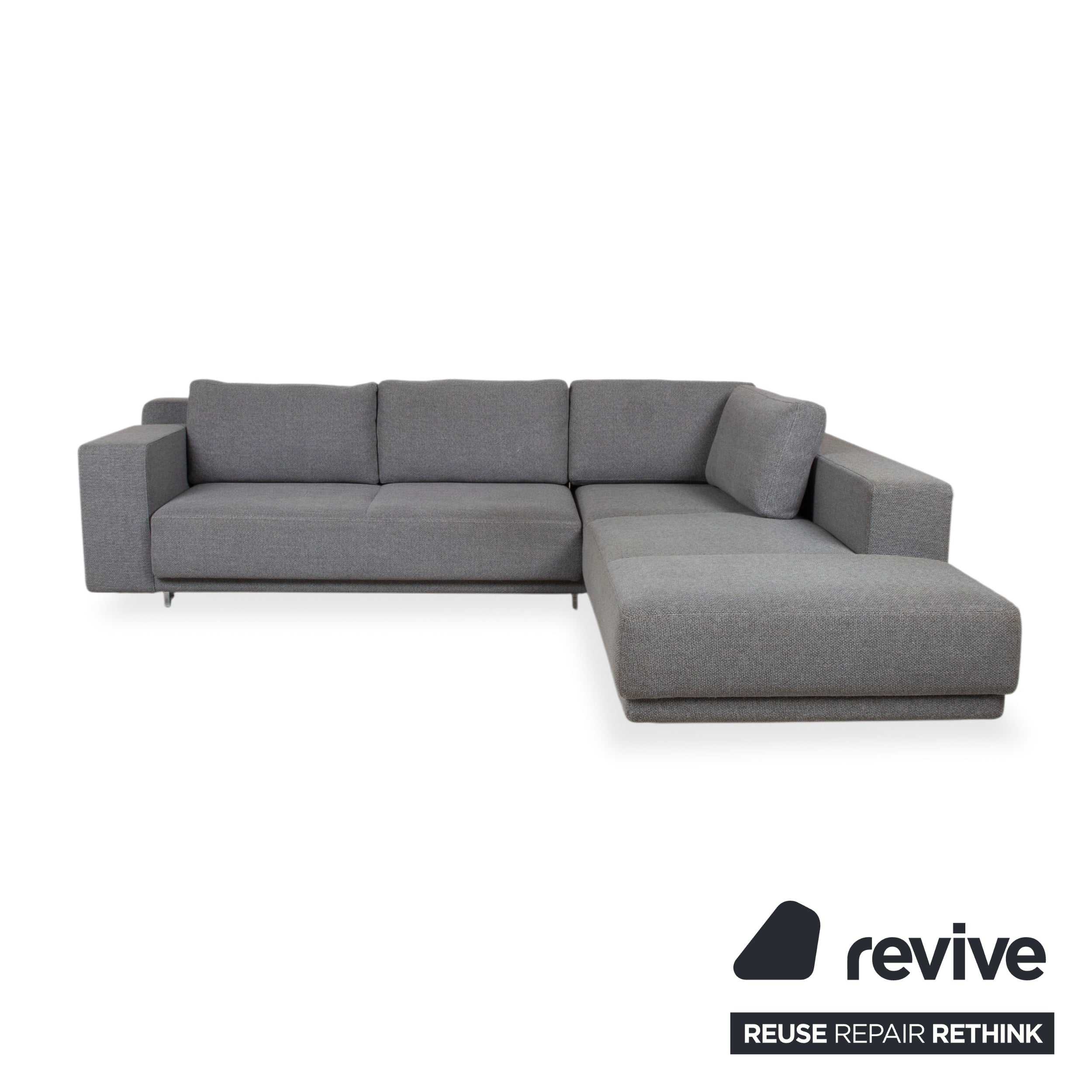 Walter Knoll Big Blue Stoff Ecksofa Grau manuelle Funktion Sofa Couch