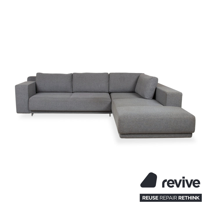 Walter Knoll Big Blue Stoff Ecksofa Grau manuelle Funktion Sofa Couch
