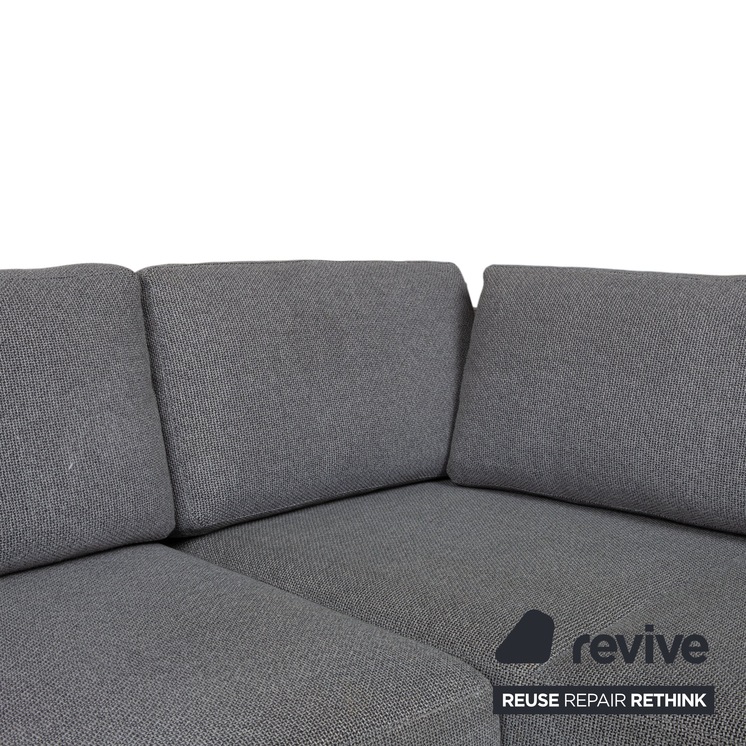 Walter Knoll Big Blue Stoff Ecksofa Grau manuelle Funktion Sofa Couch