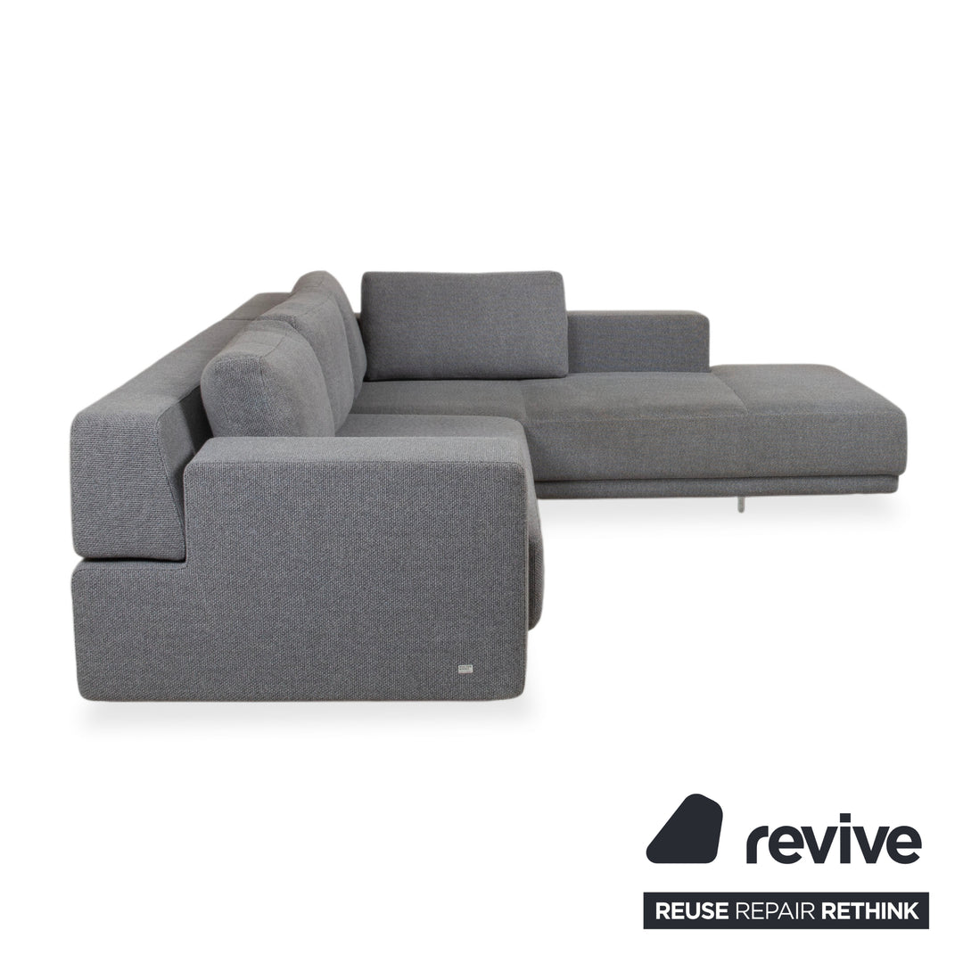 Walter Knoll Big Blue Stoff Ecksofa Grau manuelle Funktion Sofa Couch
