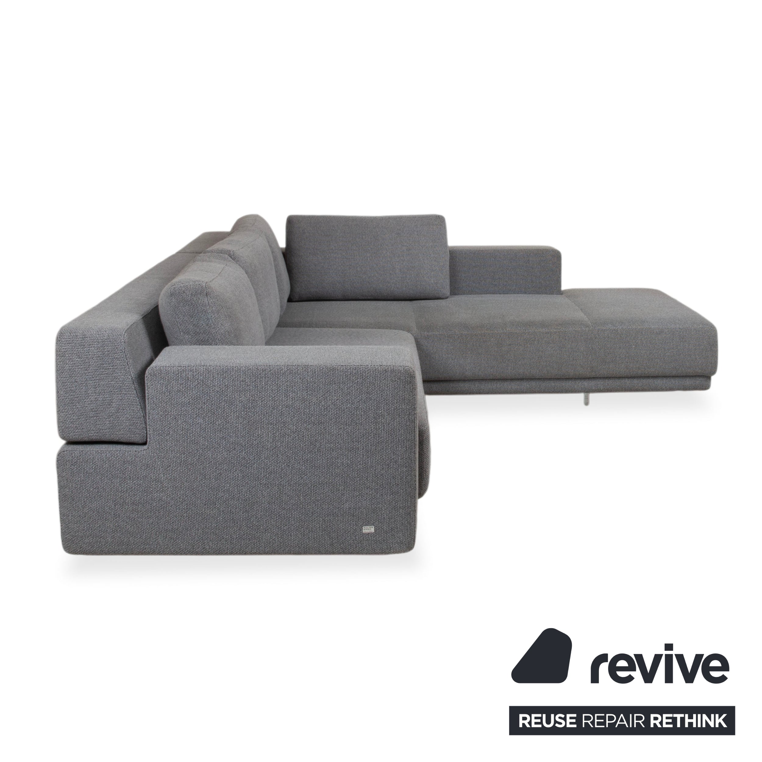 Walter Knoll Big Blue Stoff Ecksofa Grau manuelle Funktion Sofa Couch