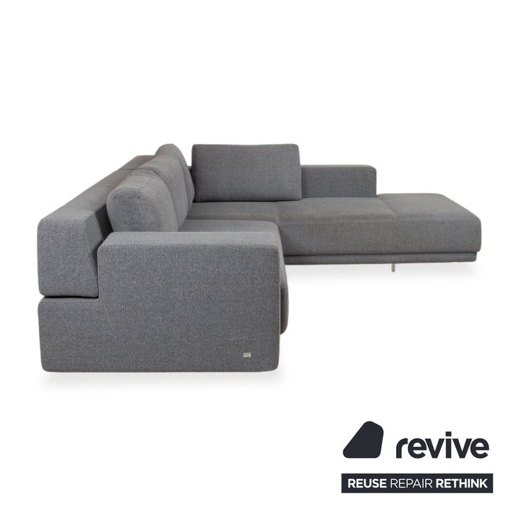 Walter Knoll Big Blue Stoff Ecksofa Grau manuelle Funktion Sofa Couch