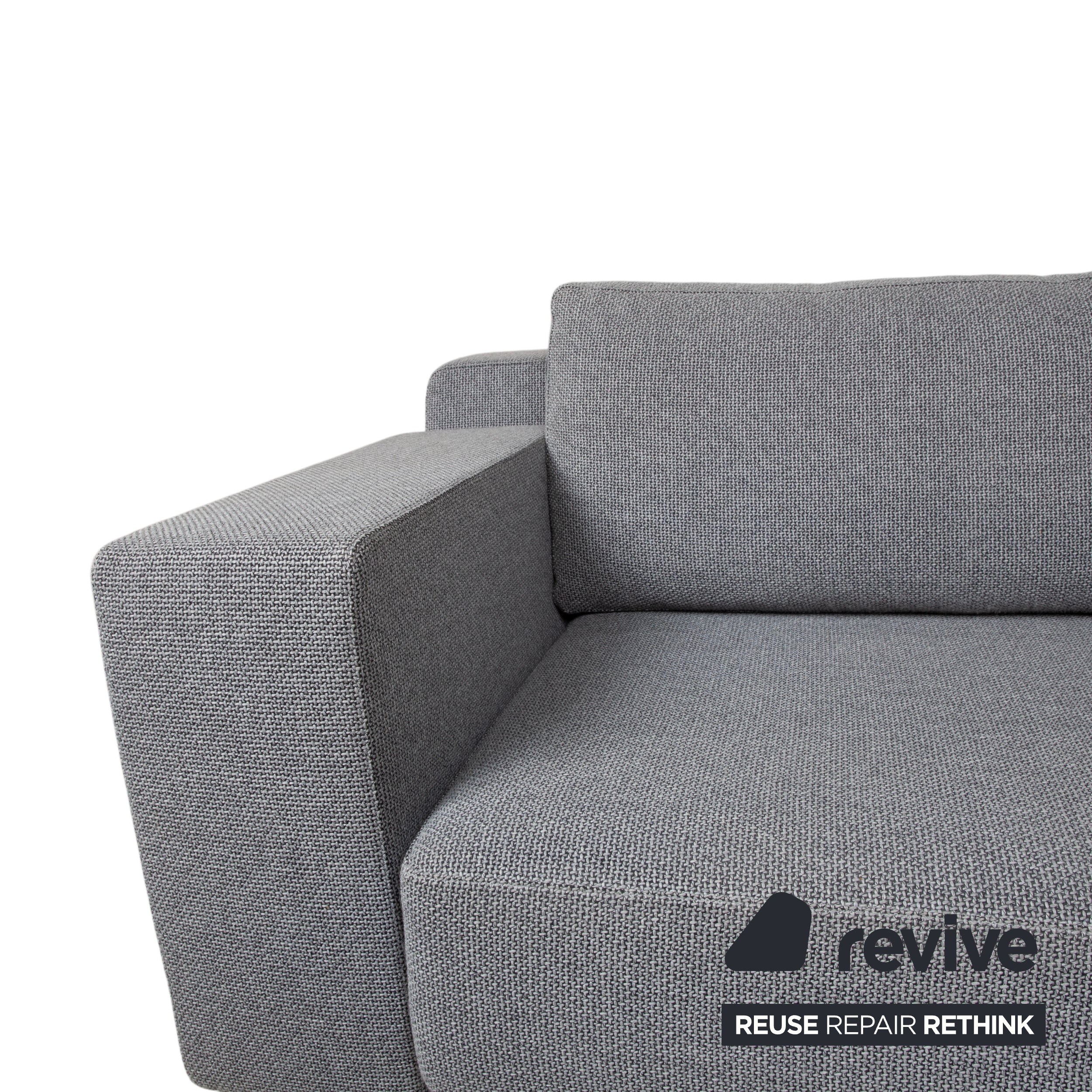 Walter Knoll Big Blue Stoff Ecksofa Grau manuelle Funktion Sofa Couch