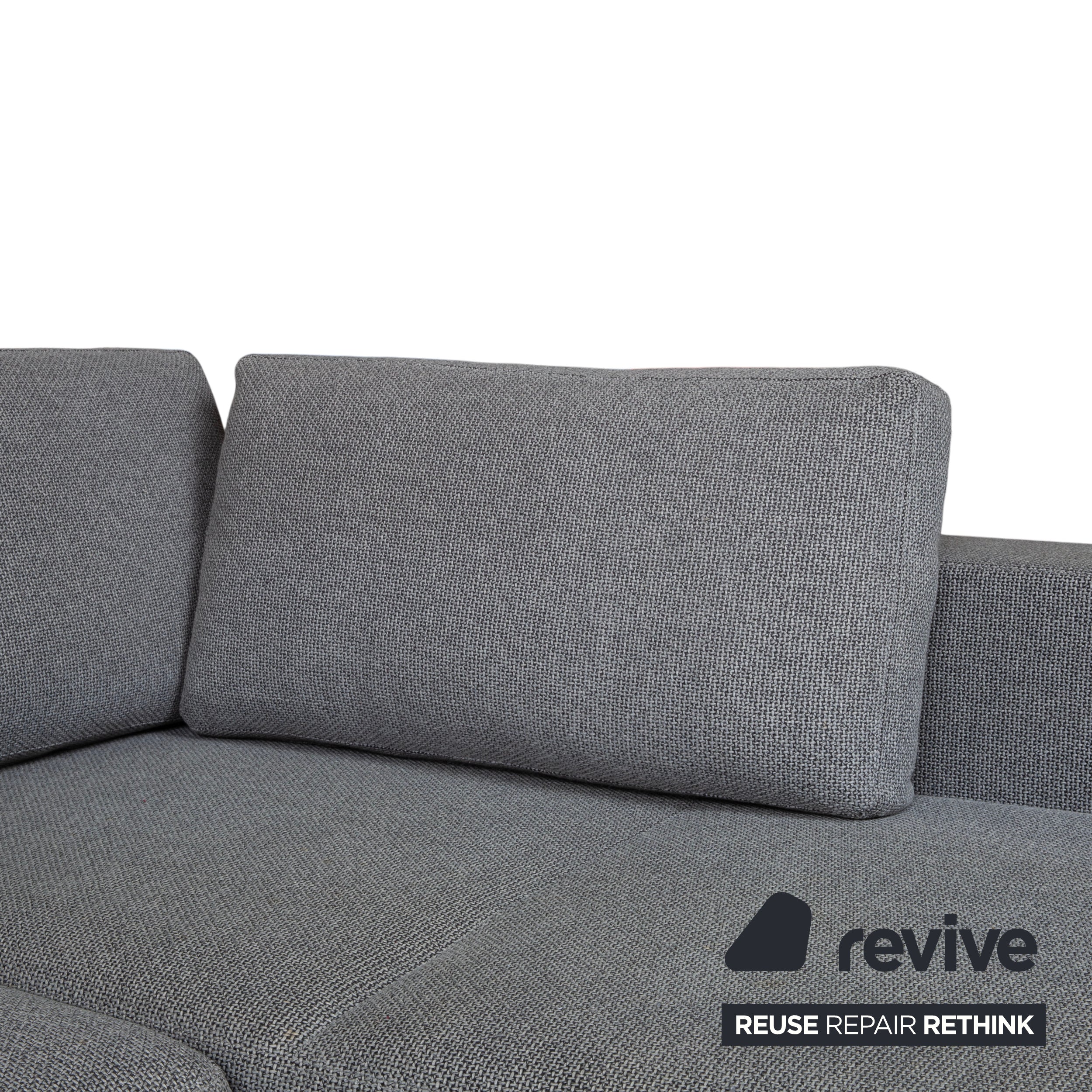 Walter Knoll Big Blue Stoff Ecksofa Grau manuelle Funktion Sofa Couch