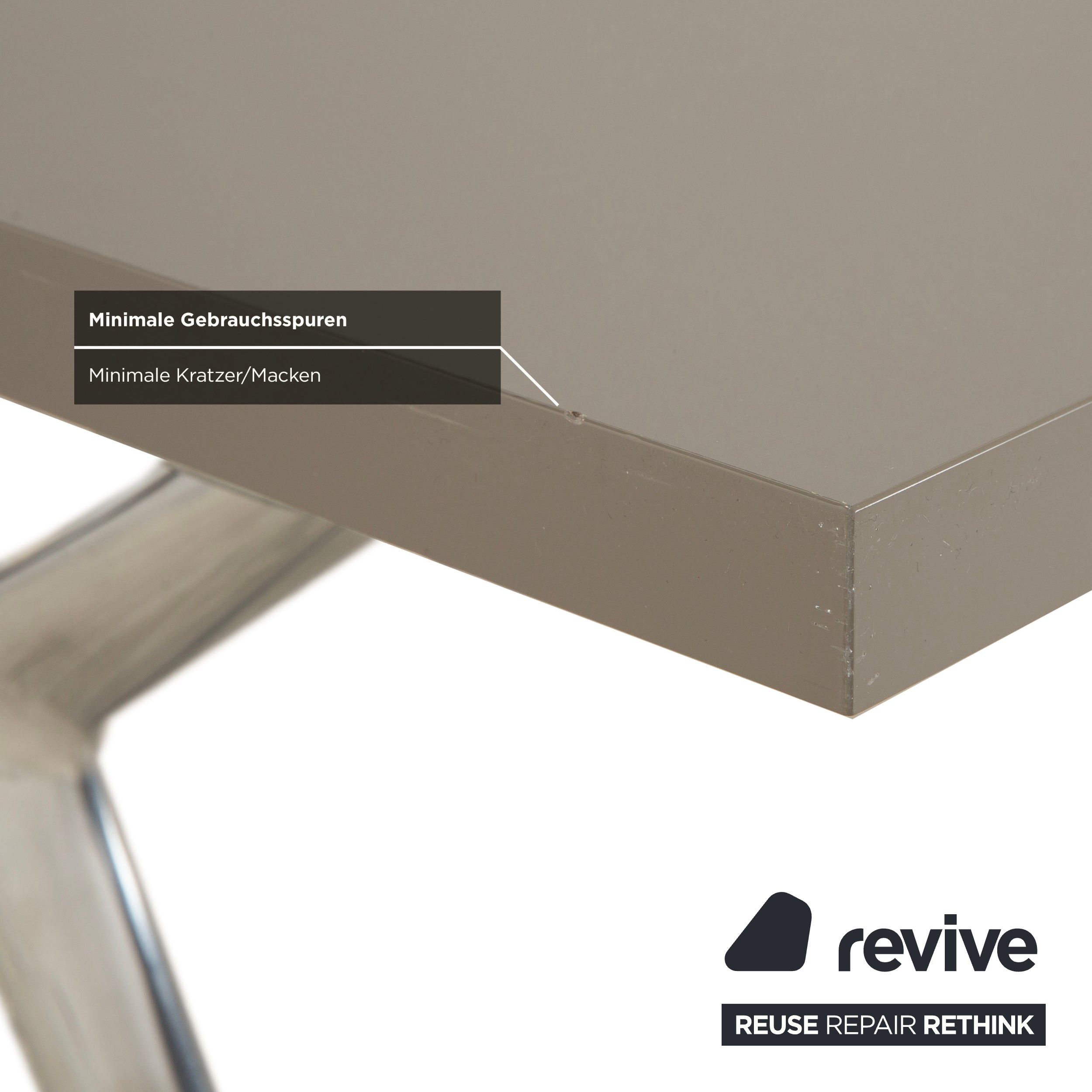 Walter Knoll Conference-X wooden desk conference table grey 160 x 80 cm