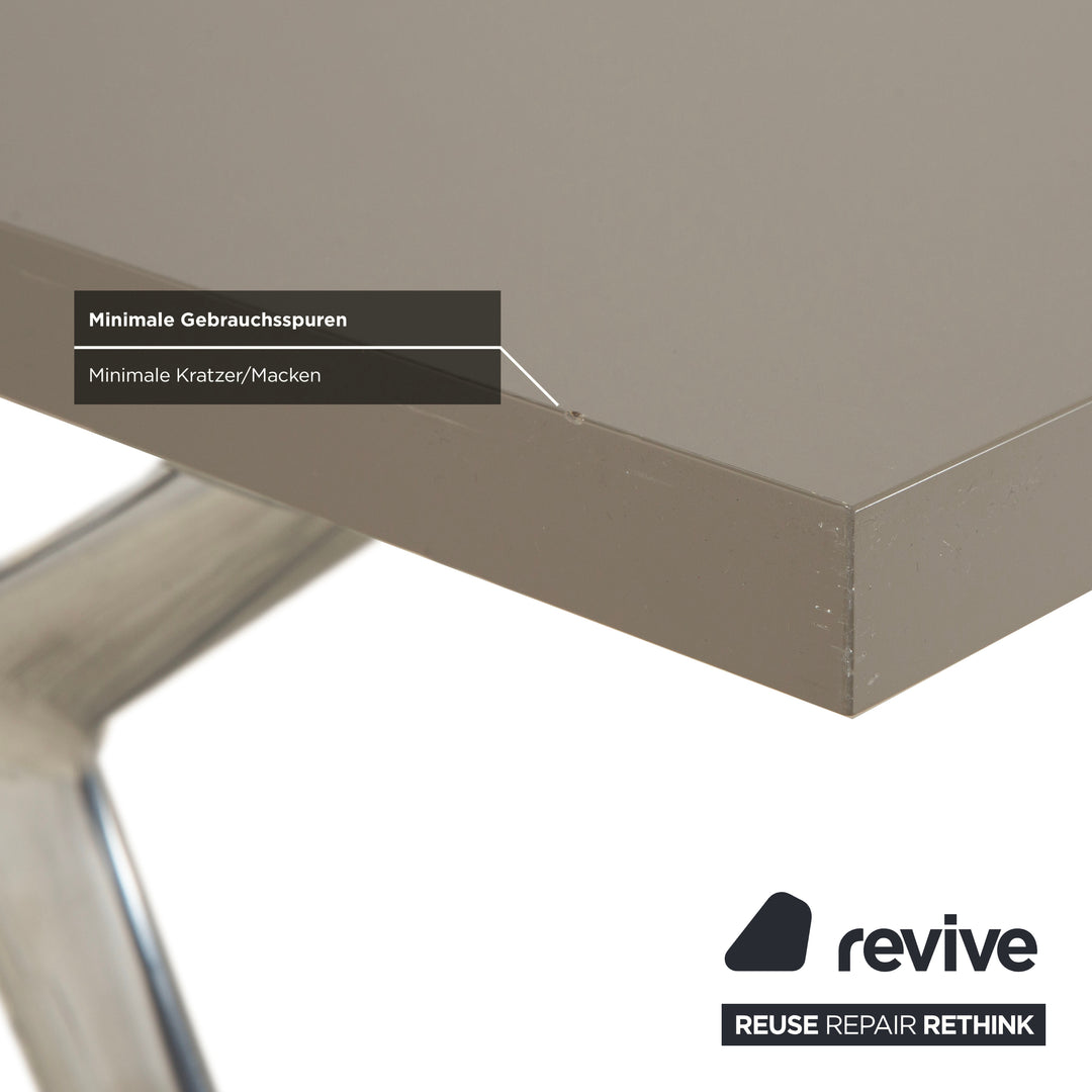 Bureau de conférence en bois Walter Knoll Conference-X gris 160 x 80 cm