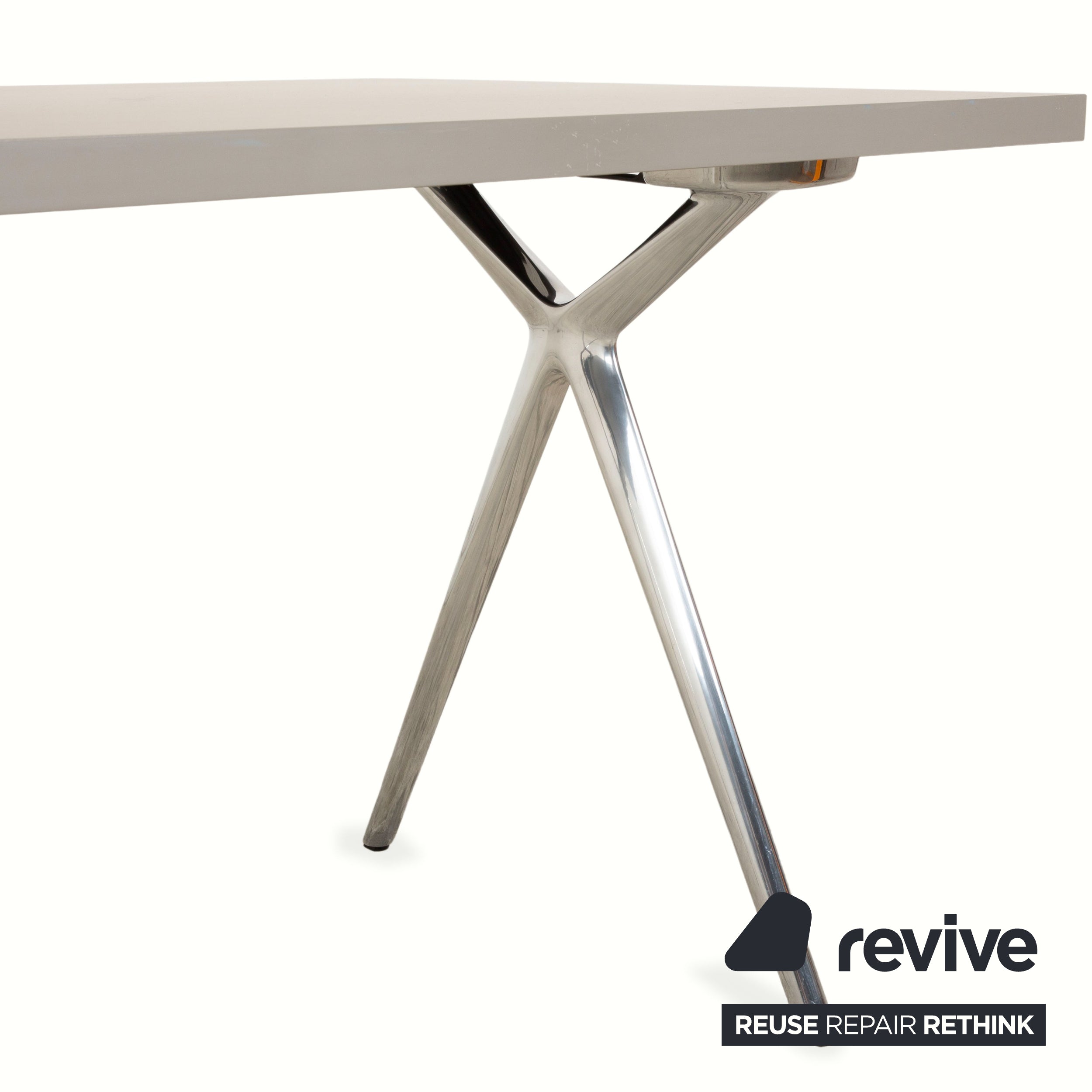 Walter Knoll Conference-X wooden desk conference table grey 160 x 80 cm