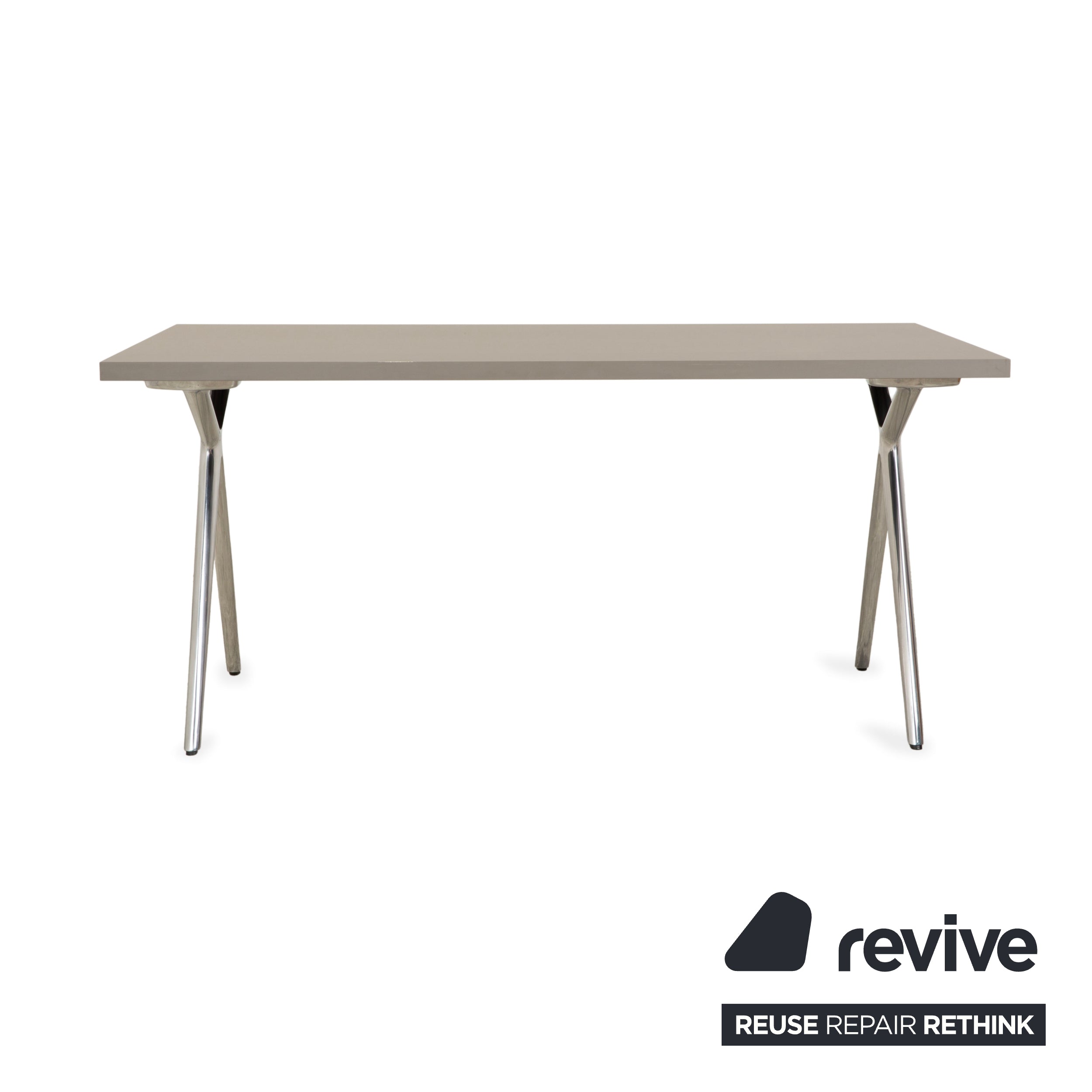 Walter Knoll Conference-X wooden desk conference table grey 160 x 80 cm