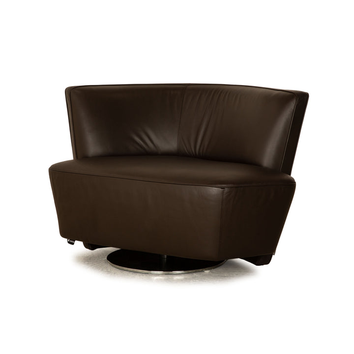 Walter Knoll Drift Leather Armchair Brown Manual Function