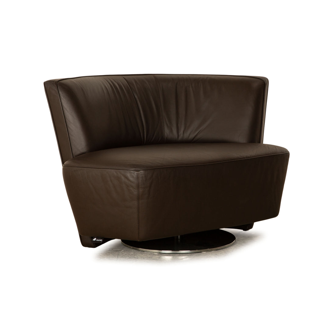 Walter Knoll Drift Leather Armchair Brown Manual Function