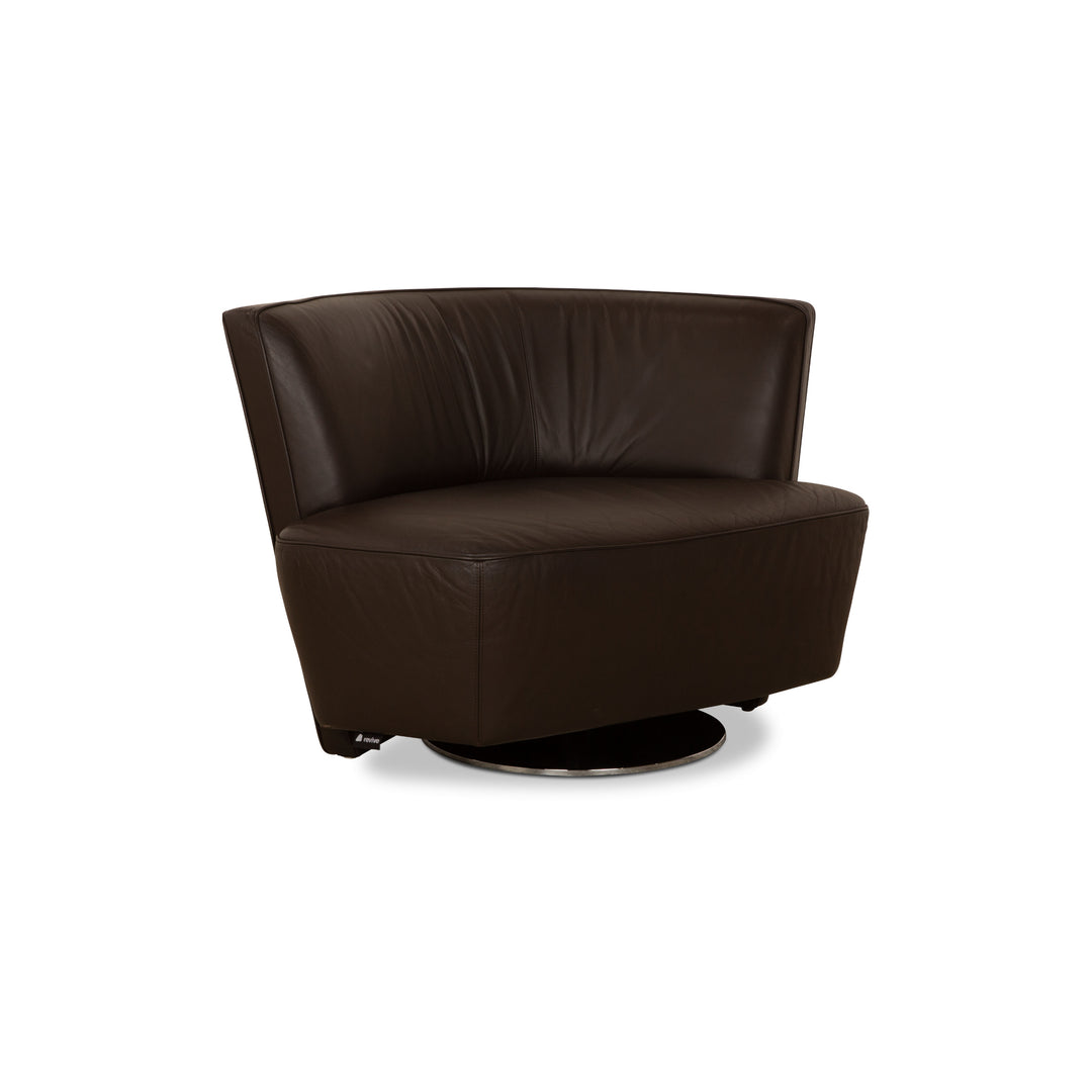 Walter Knoll Drift Leather Armchair Brown Manual Function