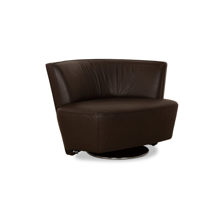 Walter Knoll Drift Leather Armchair Brown Manual Function
