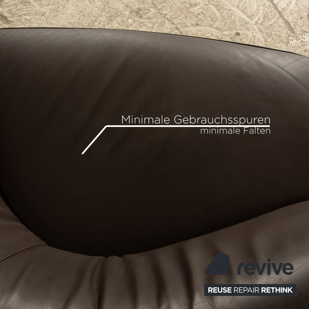 Walter Knoll Drift Leather Armchair Brown Manual Function