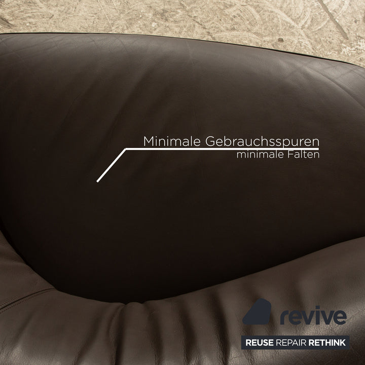 Walter Knoll Drift Leather Armchair Brown Manual Function