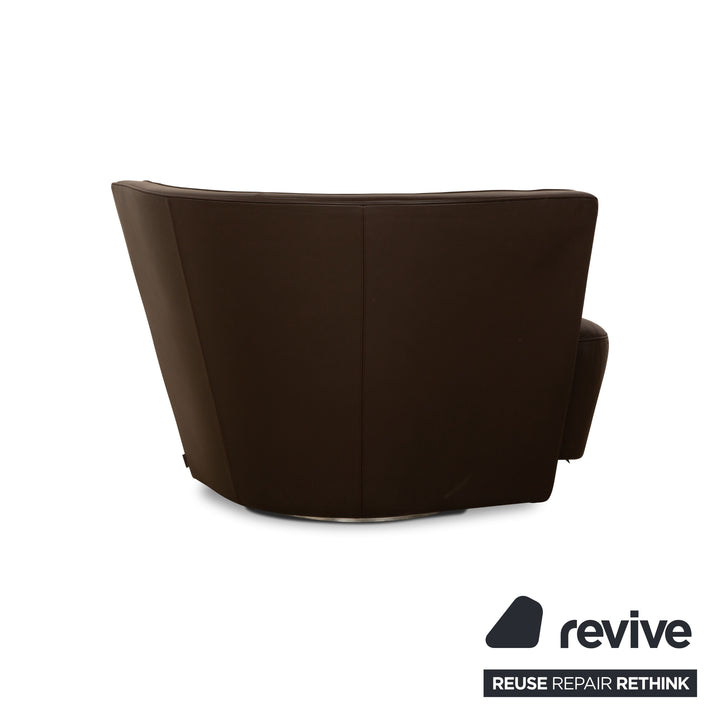 Walter Knoll Drift Leather Armchair Brown Manual Function