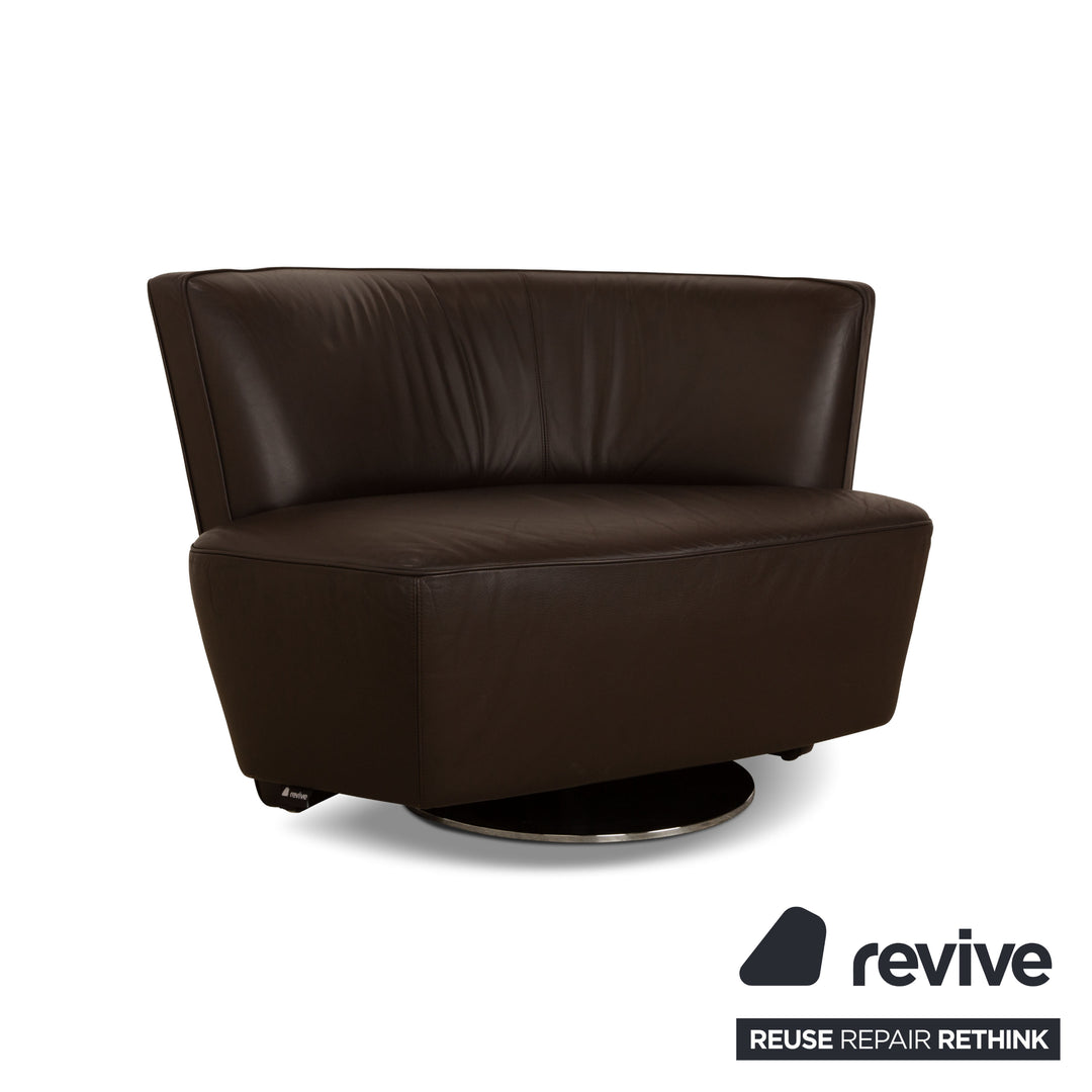 Walter Knoll Drift Leather Armchair Brown Manual Function