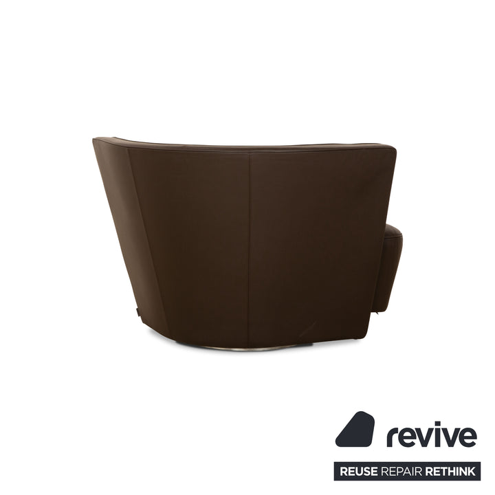 Walter Knoll Drift Leather Armchair Brown Manual Function