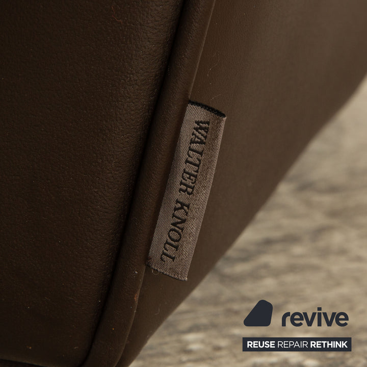 Walter Knoll Drift Leather Armchair Brown Manual Function