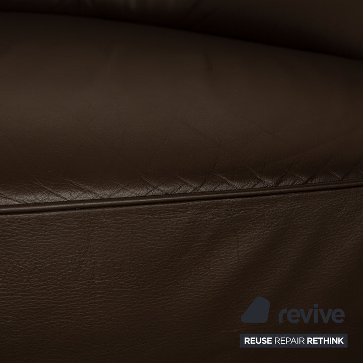 Walter Knoll Drift Leather Armchair Brown Manual Function