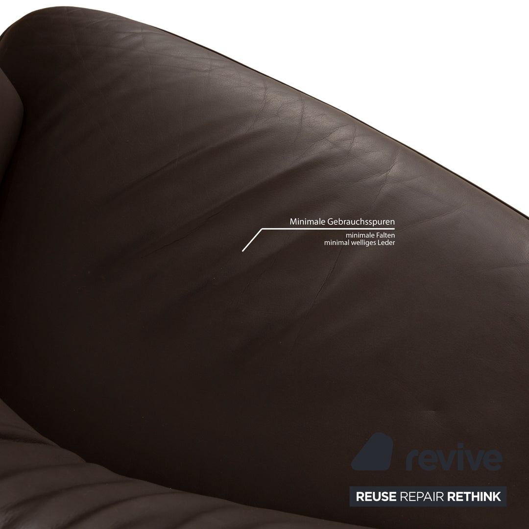 Walter Knoll Drift Leather Armchair Brown Manual Function