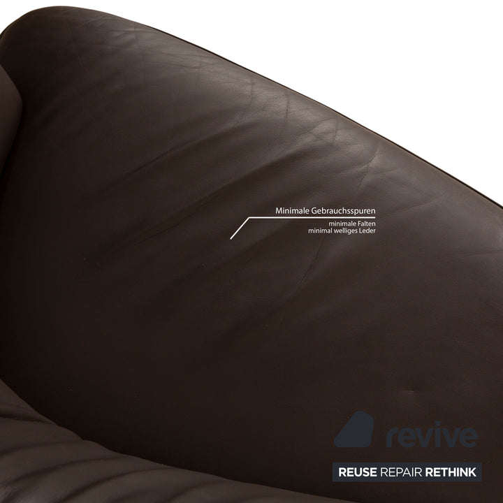 Walter Knoll Drift Leather Armchair Brown Manual Function