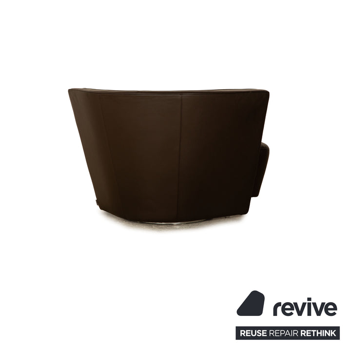 Walter Knoll Drift Leder Sessel Garnitur Braun manuelle Funktion