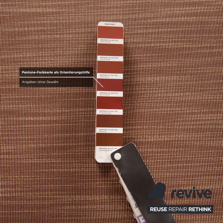 Walter Knoll Easy 480 fabric three-seater brown sofa couch manual function