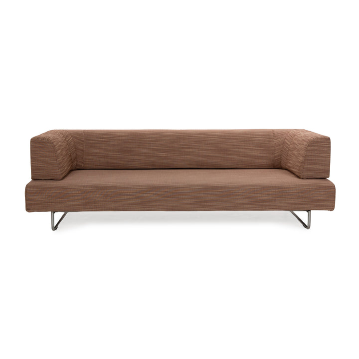 Walter Knoll Easy 480 fabric three-seater brown sofa couch manual function