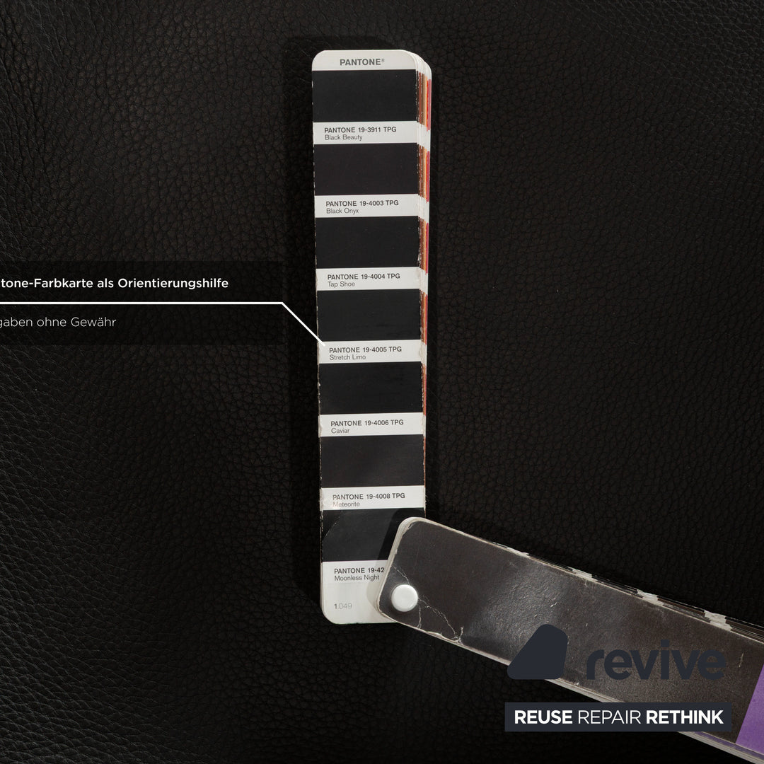 Walter Knoll FK Black Leder 2x Sessel Schwarz manuelle Funktion