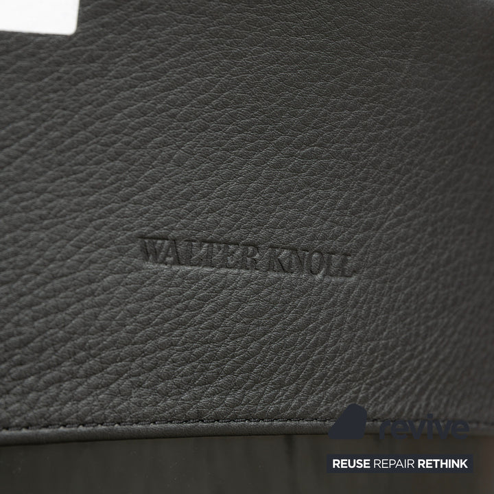 Walter Knoll FK Black Leather Armchair Black manual function