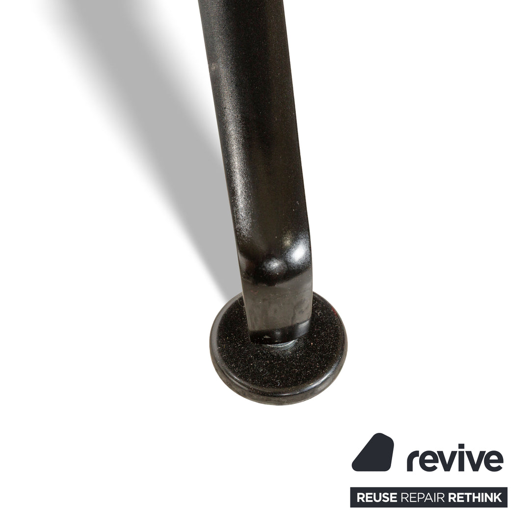 Walter Knoll FK Black Leather Armchair Black Shell Chair Swivel Function