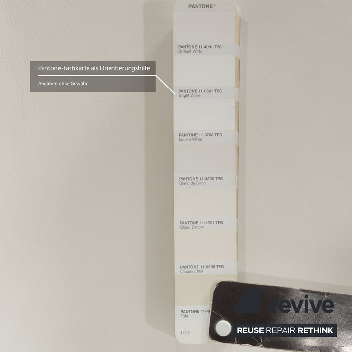 Walter Knoll FK White Leder Sessel Weiß Schalensessel Drehfunktion