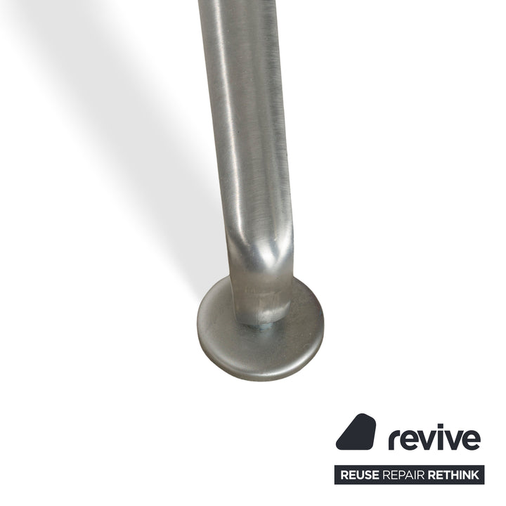 Walter Knoll FK White Leder Sessel Weiß Schalensessel Drehfunktion