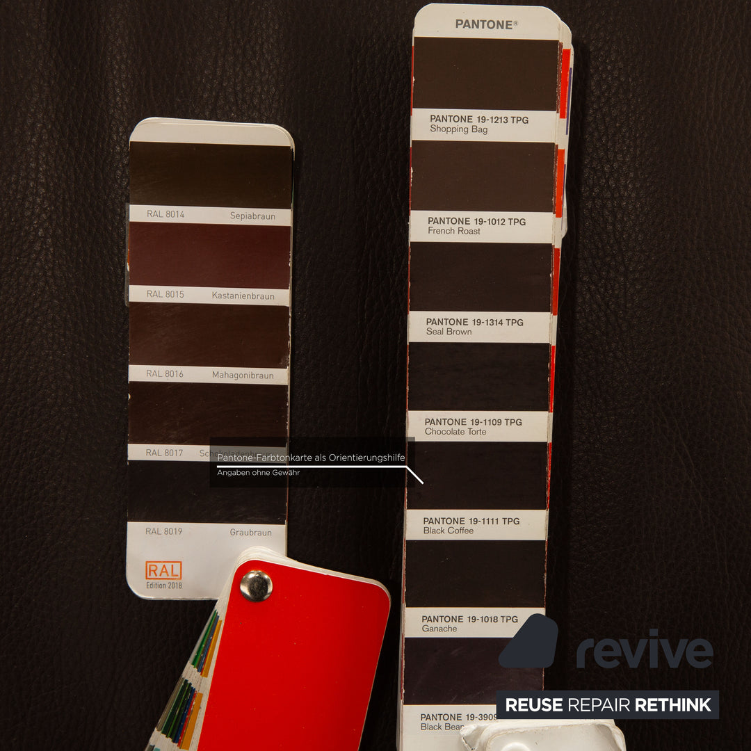 Walter Knoll Foster 501 Leather Three Seater Brown Sofa