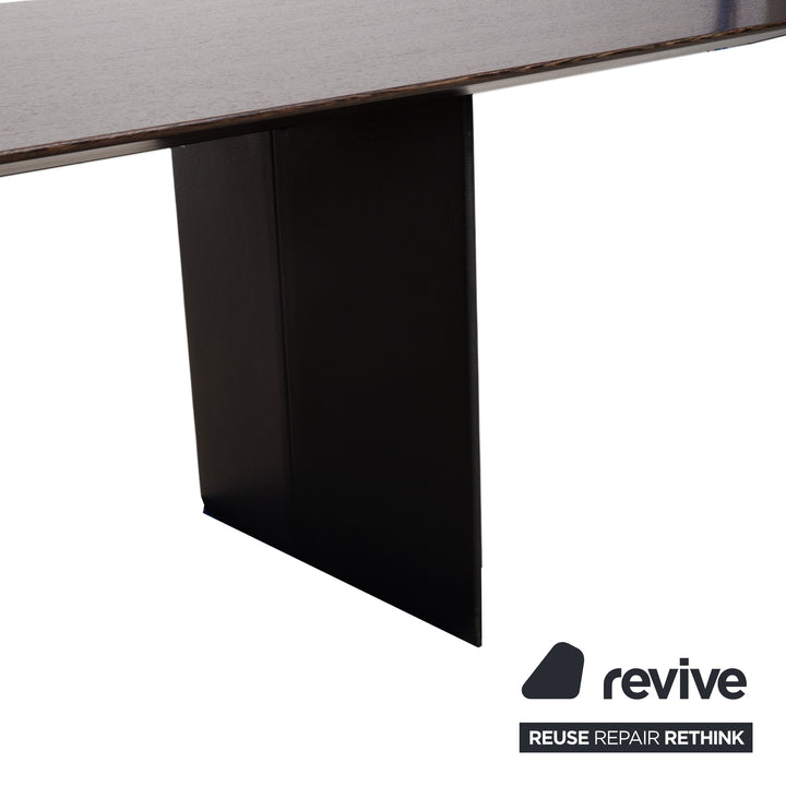 Walter Knoll Garnitur Scala Esstisch Together Sitzbank Jason 3x Stuhl Leder Holz Braun Schwarz