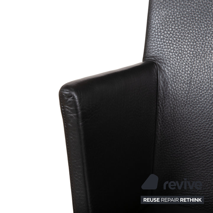 Walter Knoll Garnitur Scala Esstisch Together Sitzbank Jason 3x Stuhl Leder Holz Braun Schwarz