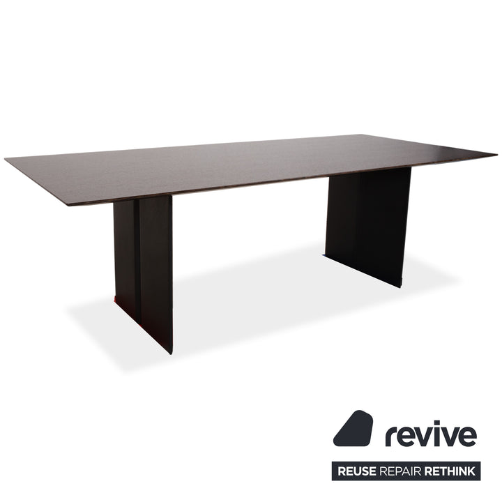 Walter Knoll Garnitur Scala Esstisch Together Sitzbank Jason 3x Stuhl Leder Holz Braun Schwarz