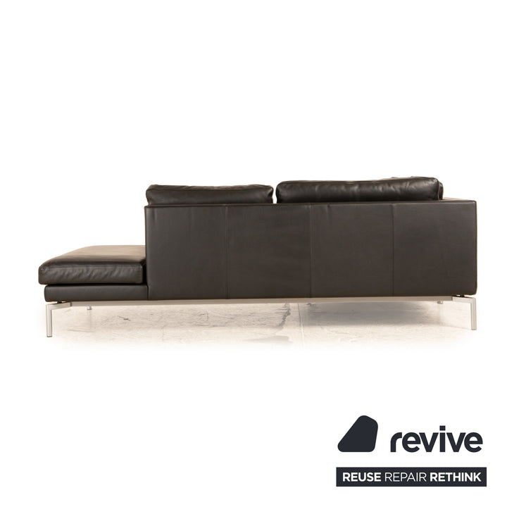 Walter Knoll Good Time Leder Ecksofa Schwarz Sofa Couch