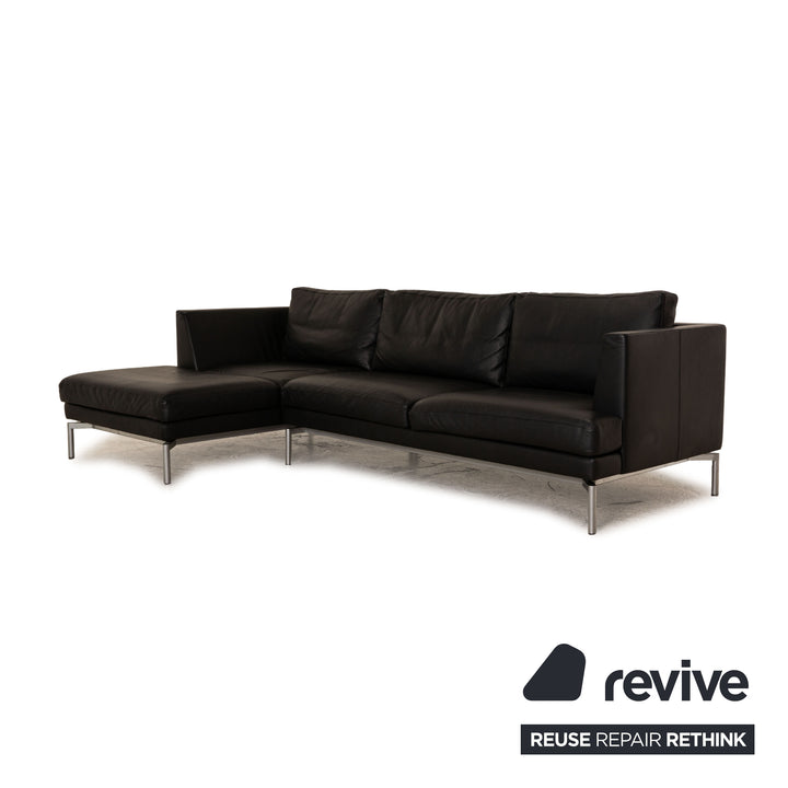 Walter Knoll Good Time Leder Ecksofa Schwarz Sofa Couch