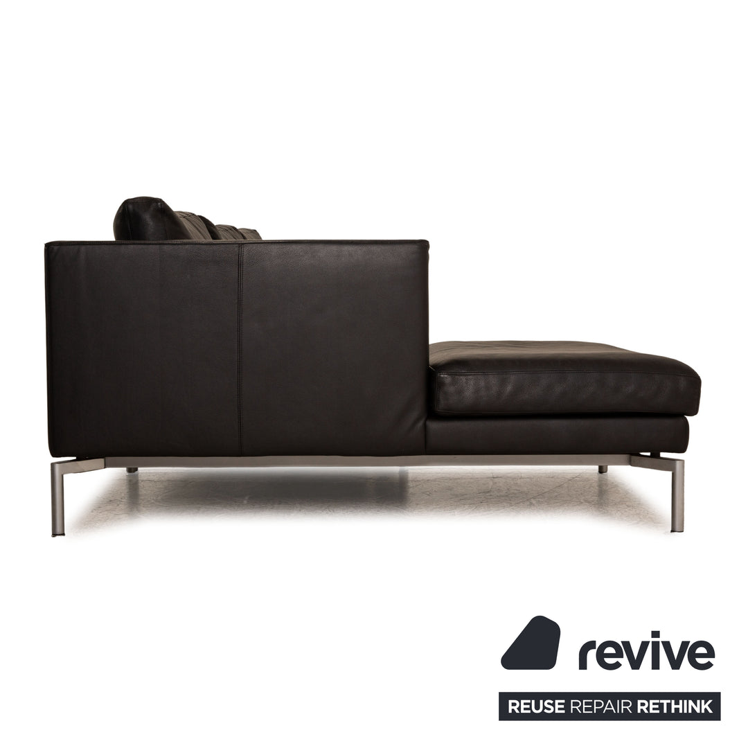 Walter Knoll Good Time Leder Ecksofa Schwarz Sofa Couch
